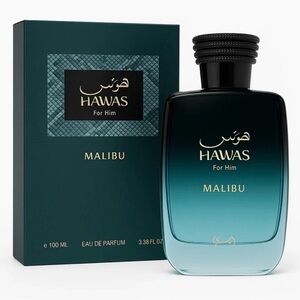 Rasasi Hawas Malibu Eau de Parfum Spray 100ml 3.4 fl oz For Him Brand New Sealed